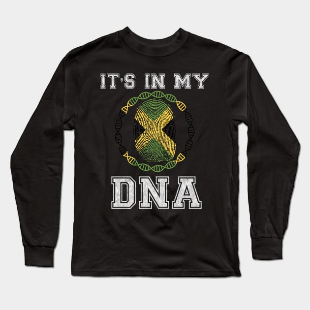 Jamaica  It's In My DNA - Gift for Jamaican From Jamaica Long Sleeve T-Shirt by Country Flags